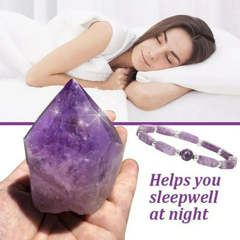 Amethyst Bead Energy Bracelets for Women Amethyst Body-purify Slimming Bracelet Used To Relieve Fatigue Lose Weight Gift Pulsera