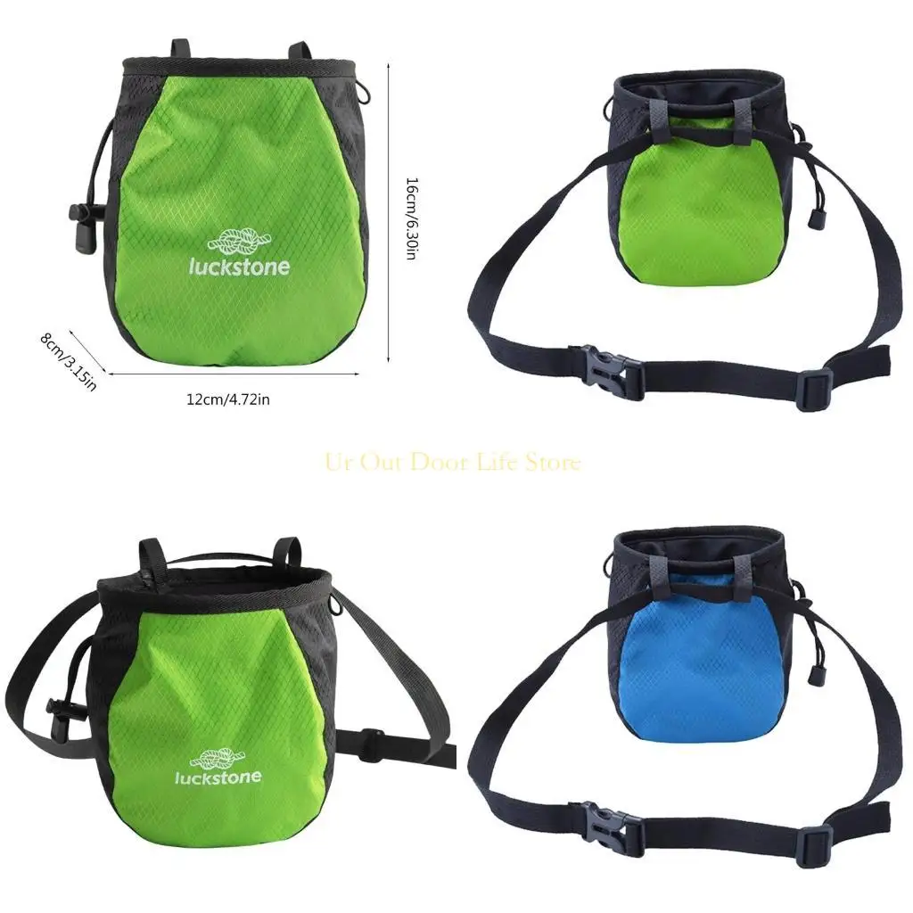 Bolsa tiza para escalada en roca 77UF, bolsa tiza con cordón ajustable, bolsa tiza para