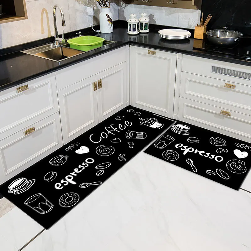 

1 Set Kitchen Floor Mat Bedroom Living Room Bedside Area Mats Hallway Balcony Washable Mat Bath Entrance Doormat Home Decor