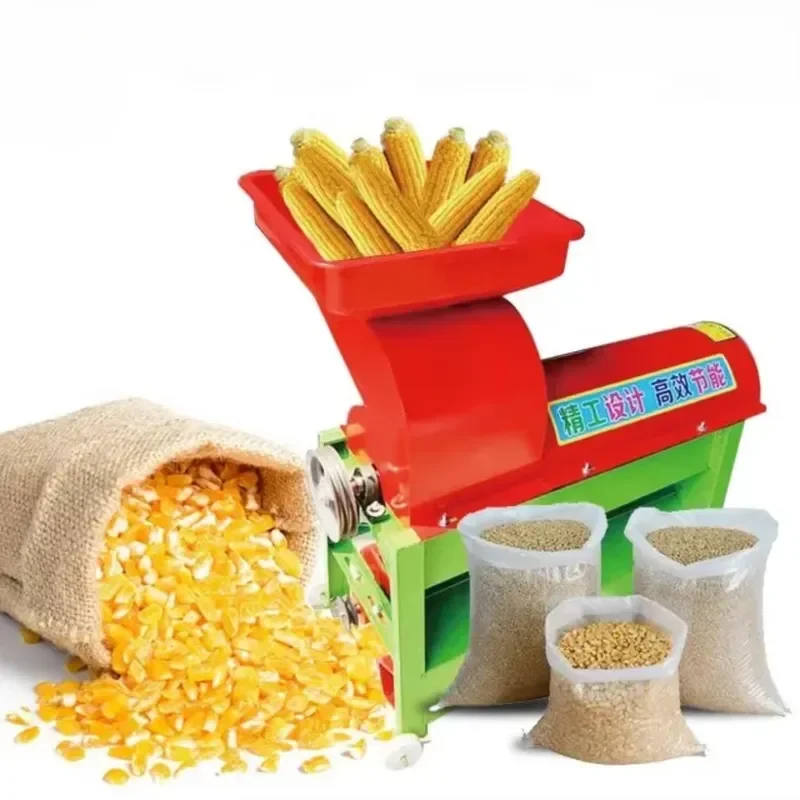 Multifunctional Agriculture Maize Corn Rice Wheat Sorghum Soybean Willet Rapeseed Thresher Sheller Dehuller Process Peel