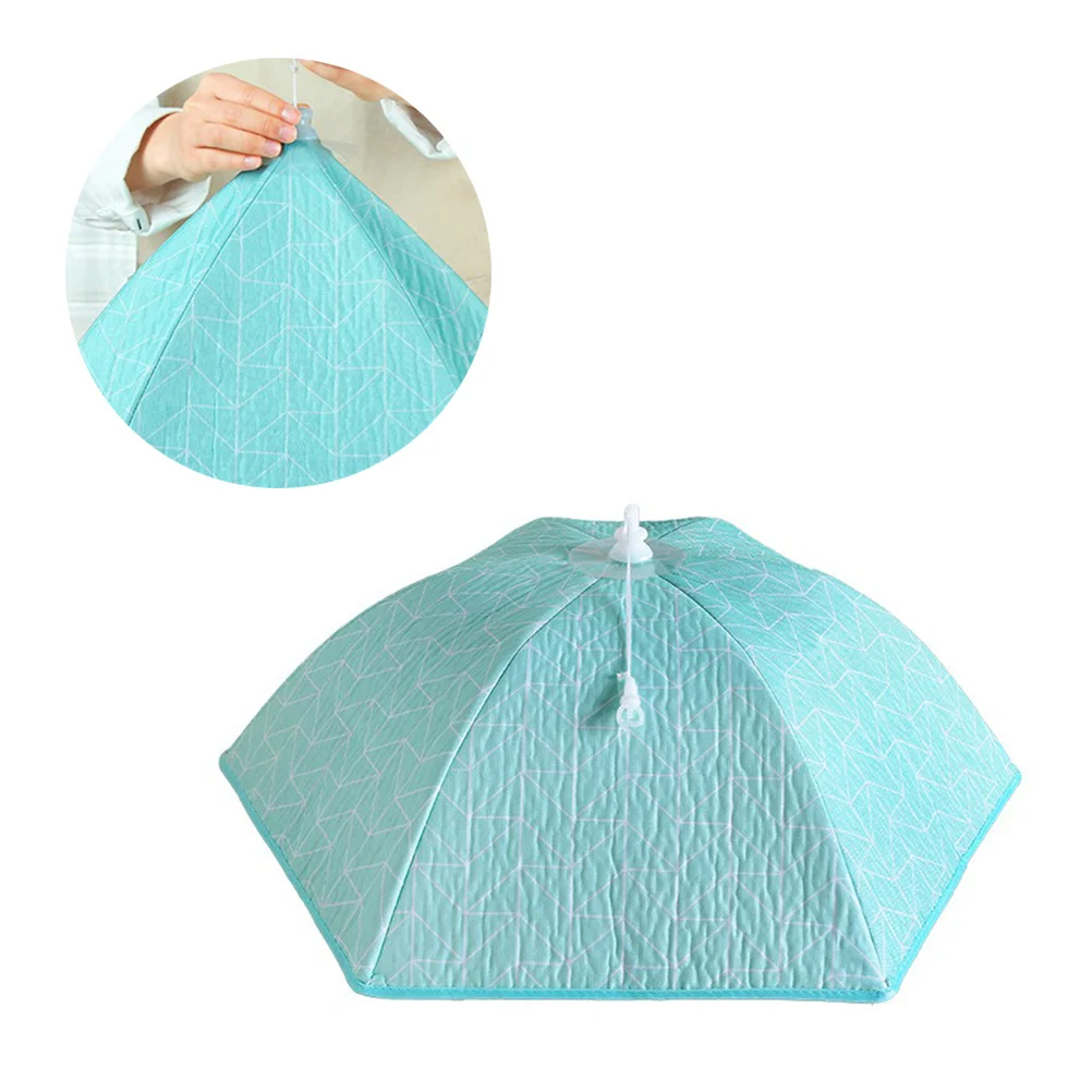 

1pc Foldable Food Cover Tent 67X67Cm Green Household Kitchen Accessory For Bbq Picnics Camping Mosquito Proof Insect Resistant