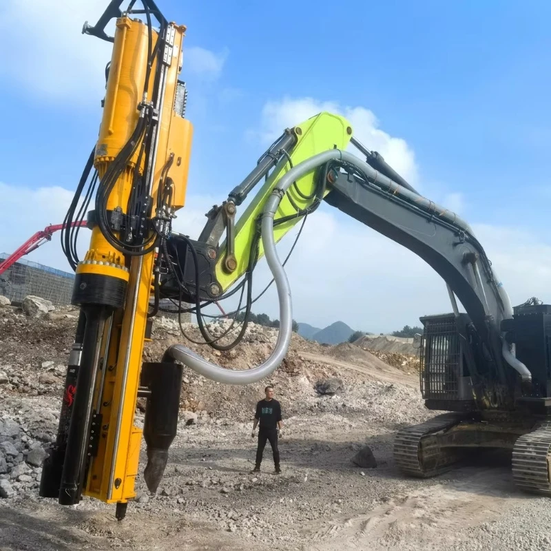 Integrated Rock Drill and Splitter Machine Crawler Hydraulic Unit For Quarry Mine Block Cutting Rock Crack Separation