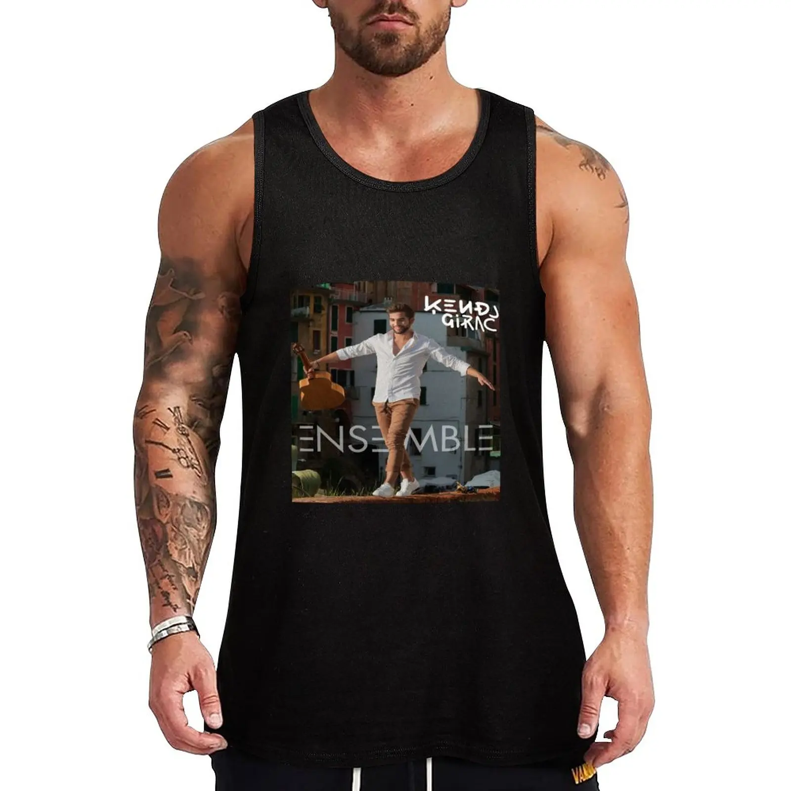 

New Kendji Girac Tank Top sleeveless gym shirts male gym t shirt men