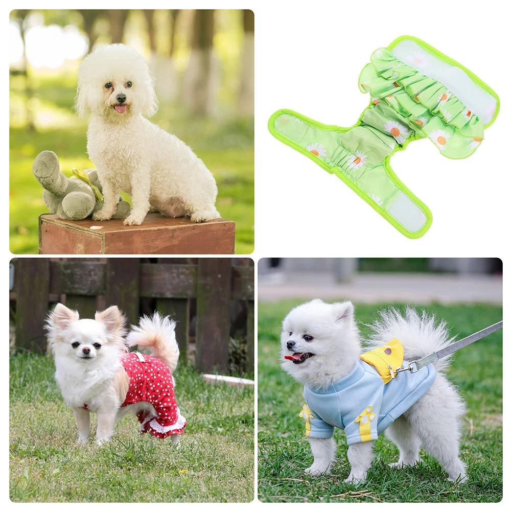 

Pet Physiological Pants Dog Incontinence Diapers Female Washable Puppy Dogs Nappies Size Reusable Cotton