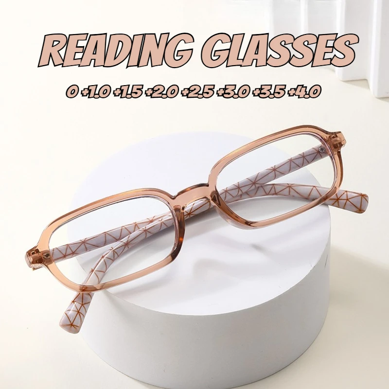 

Unisex New Trend Blue Light Blocking Presbyopia Women's Square Ultralight Reading Glasses Men Ultralight HD Far Sight Eyeglasses