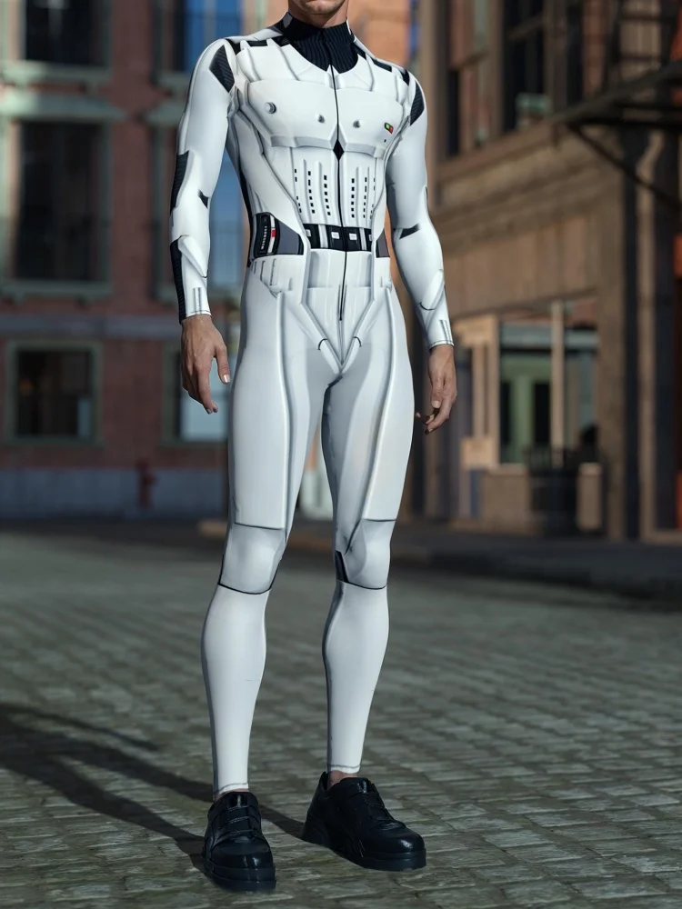 Erwachsenen-Tech-Bodysuit Rollenspiel-Kostüm Weltraum-Universum-Kampf Fantasie-Bodysuit Halloween-Party-Verkleidung Roboter-Paar-Kostüm 2025 – Detail 8