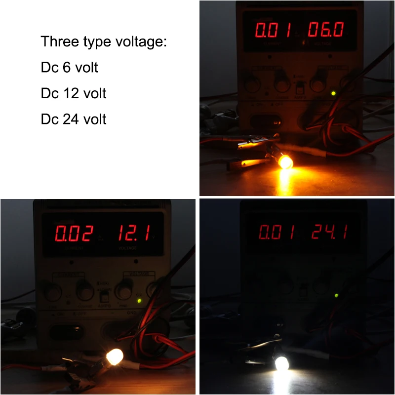 Ampolletas E10 Led Instrument Bulb 6V 12V 24V Mini Flashlight Torch Headlight Car Auto Interior Exterior Light Head Lamp 6 12 V view 2