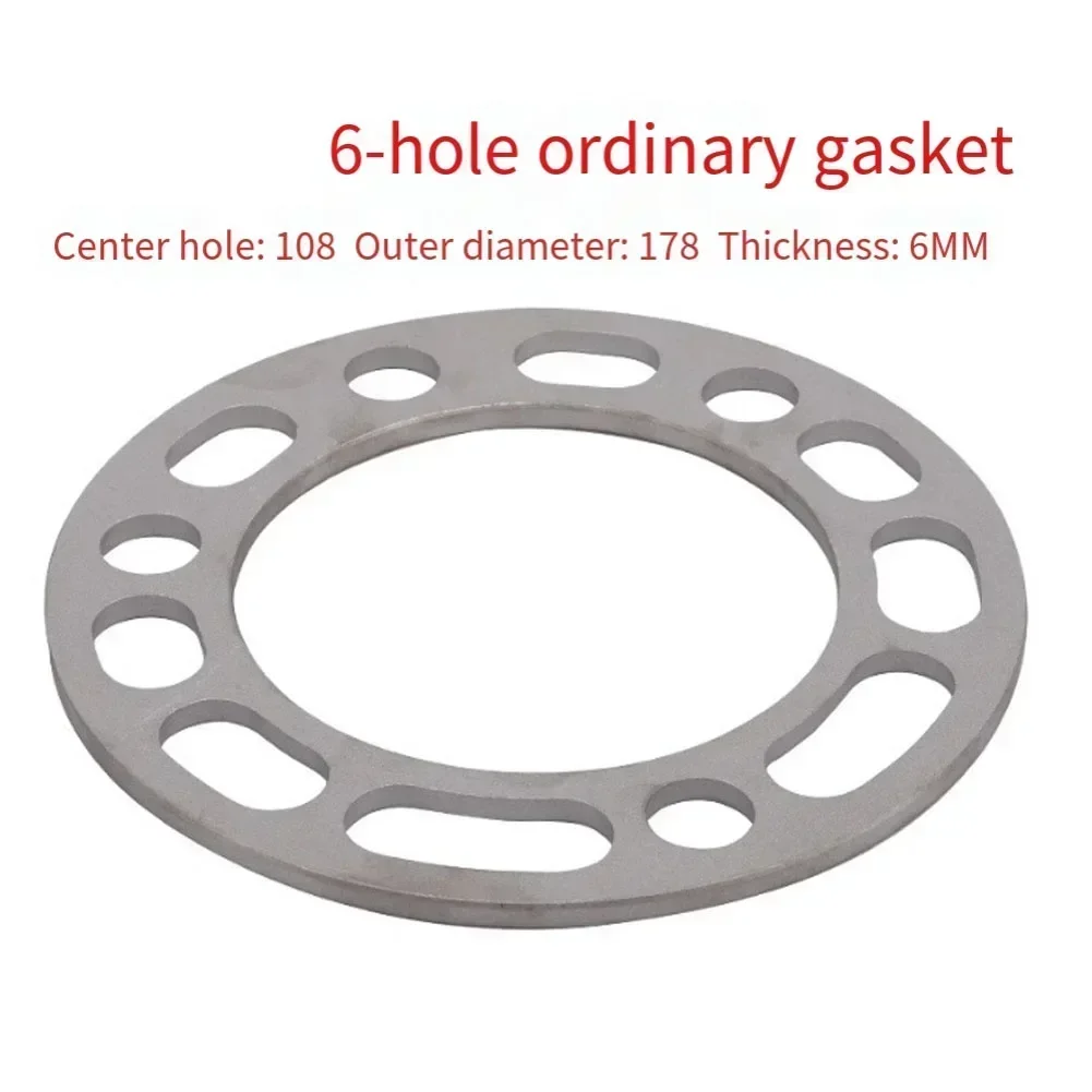 4pcs Wheel Spacer 1/4INCH 6mm Wheel Spacer Alloy Aluminum Shims For Car Wheel Fixing For 4-5 Hole Flange Gasket Auto Parts