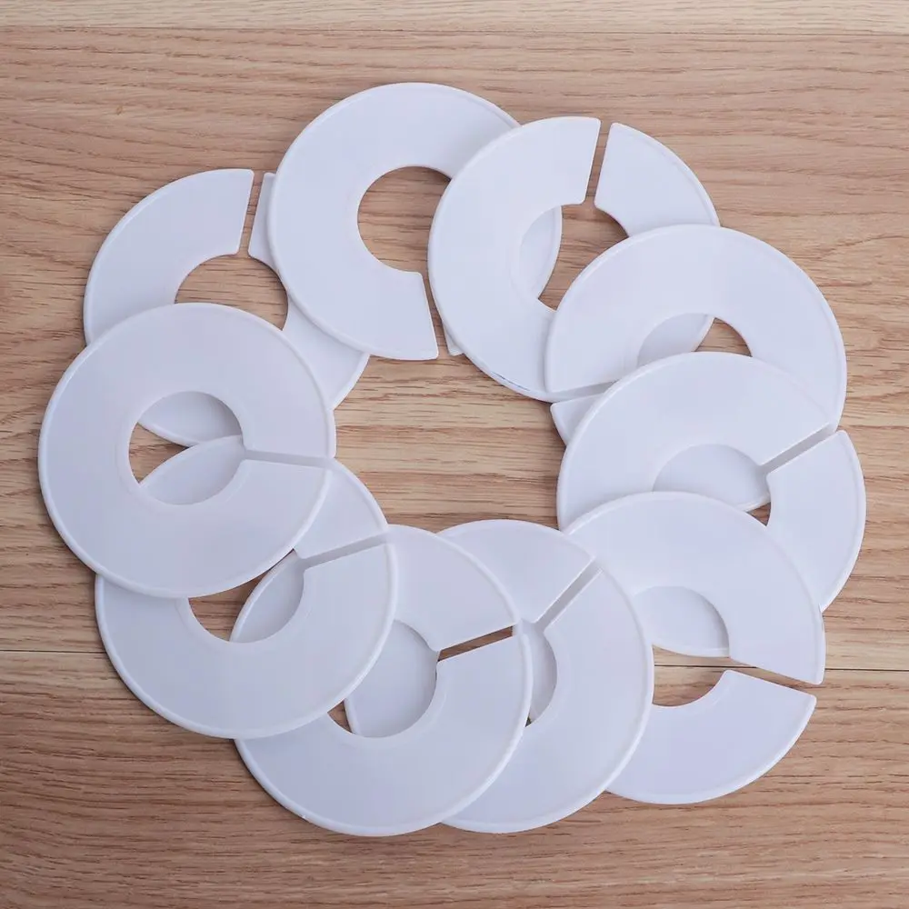 5/10PCS DIY Clothing Size Dividers Round Hangers Closet Dividers for Clothes Stores or Home White Blank Dividers