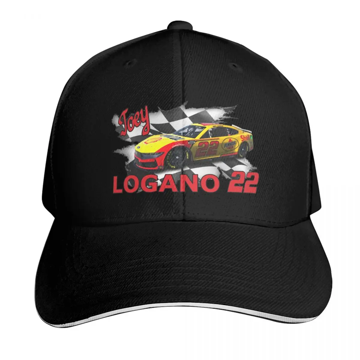 

Joey Logano - 2025 Shell Pennzoil Scheme Baseball Cap fishing caps man Golf Wear New In Hat luxury woman cap For Men Women's