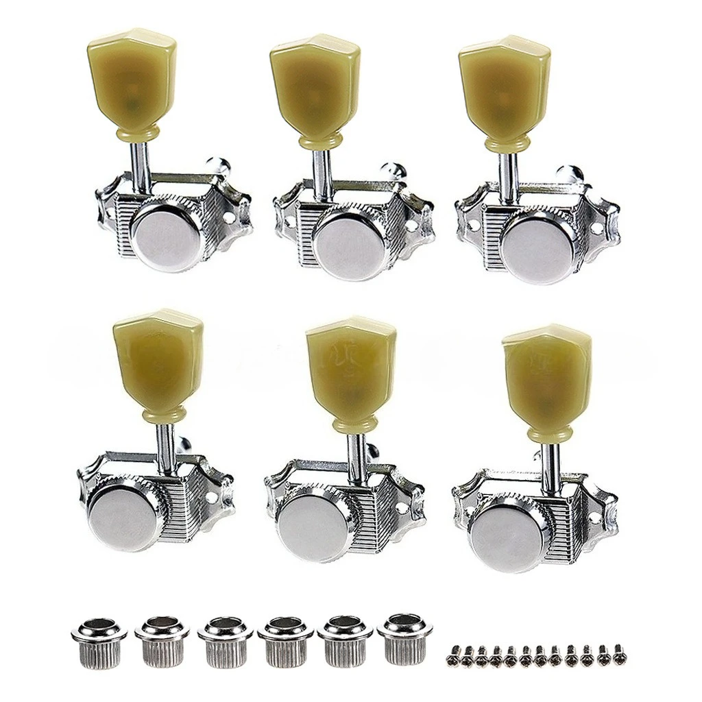 Top Selling Guitar with Guitar Jade Button Strap Lock 3R3L Chrome Strings