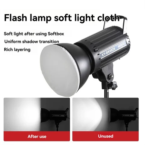 Imagen 2 del producto Difusor de luz de 4 Uds. De 18Cm, cubierta de lámpara difusor suave, difusor de pantalla de lámpara blanca, para reflectores estroboscópicos de estudio