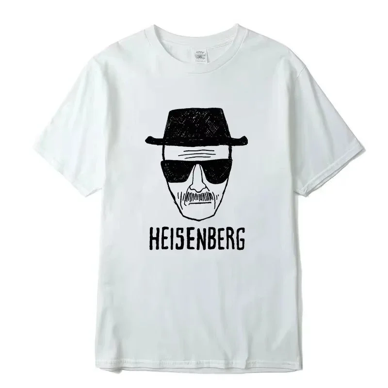 Danqi Yoyo Men Fashion Casual Quality Short Sleeve Cotton Heisenberg PrintedTshirt Casual Mens Tshirt Cool Summer Men Tshirt