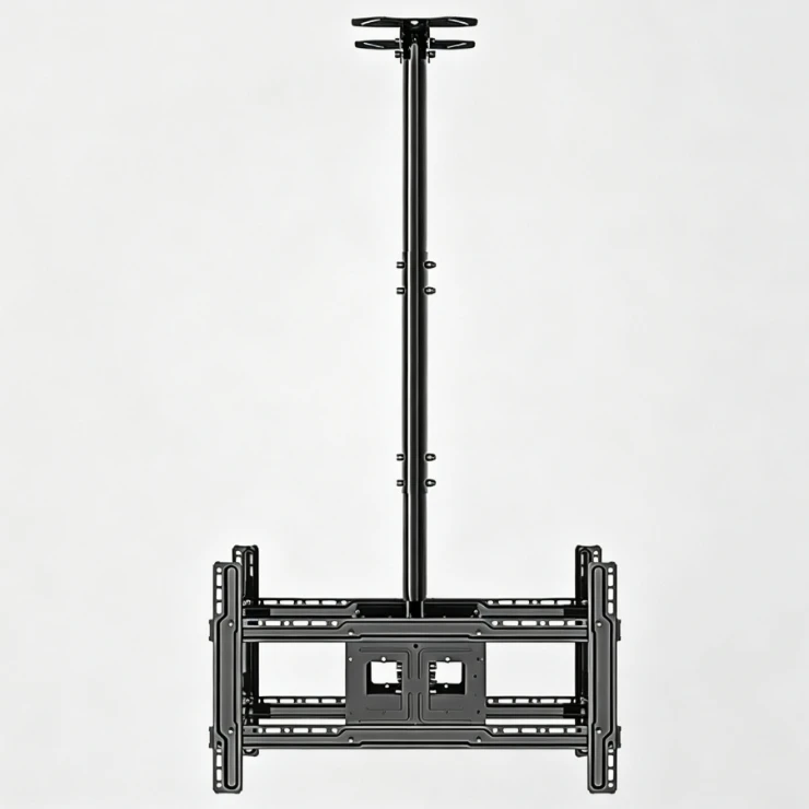 FY TV Wall Mount Bracket Flip Dual Arm for Home Theater Heavy Duty Steel 32 to 55 Inch Fits VESA Standard Living Room Bedroom