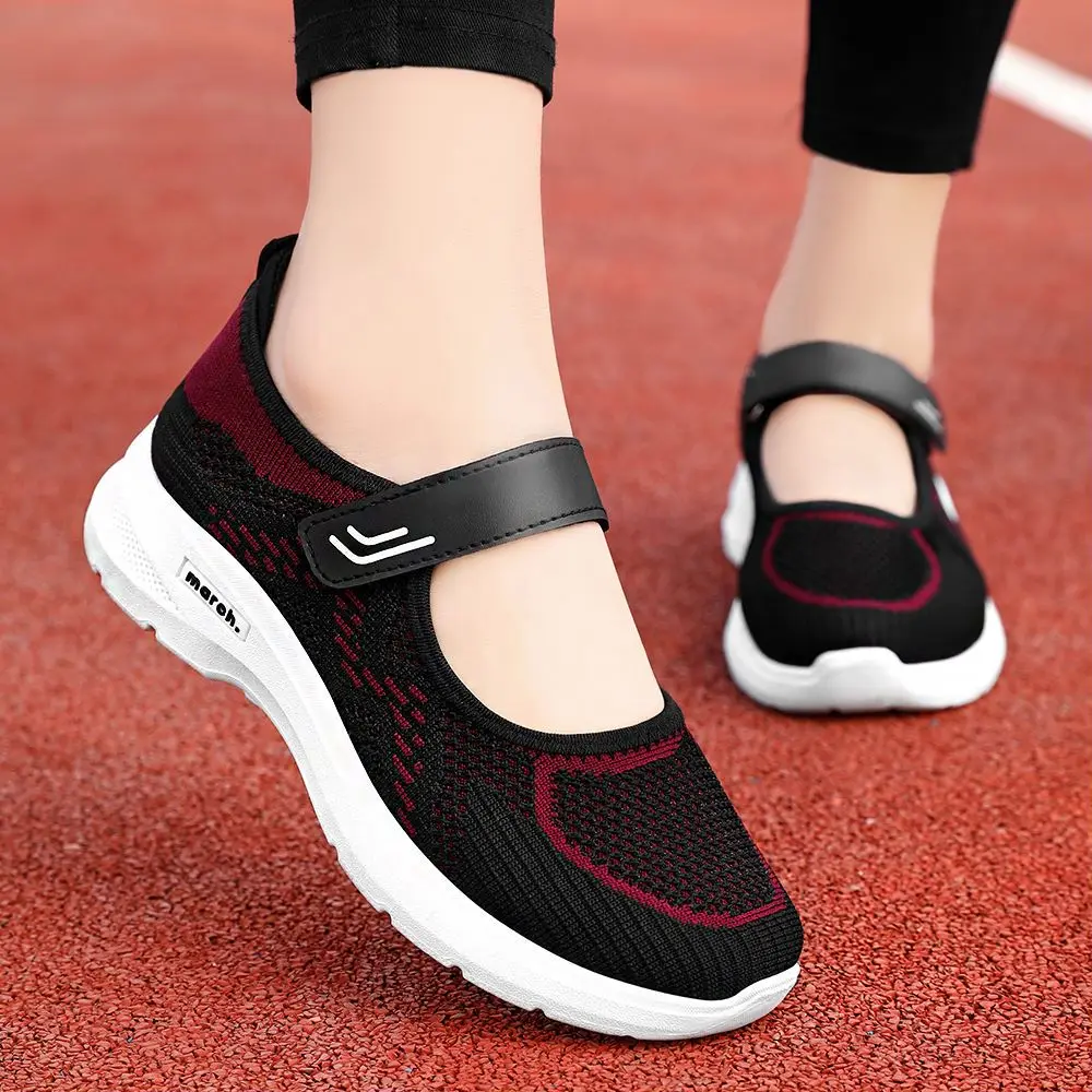 Summer Casual Women\'s Sneakers Ballet Flats Breathable Tenis Femimino Barefoot Shoes Platform Ladies Sport Running Sneaker