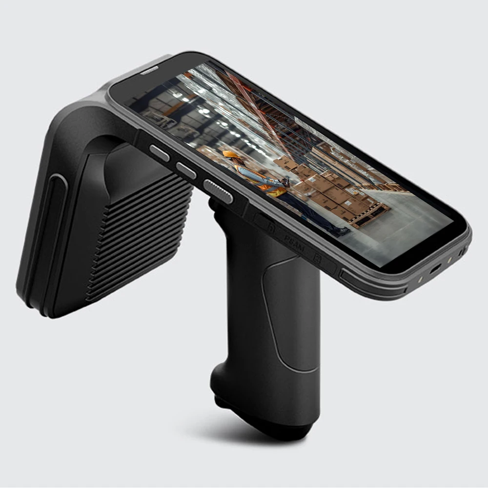 Chainway C5 Android 13 Handheld Reader 4 GB RAM 64 GB Long Range UHF RFID with Impinj E710 2D Barcode Scanner Fingerprint Reader