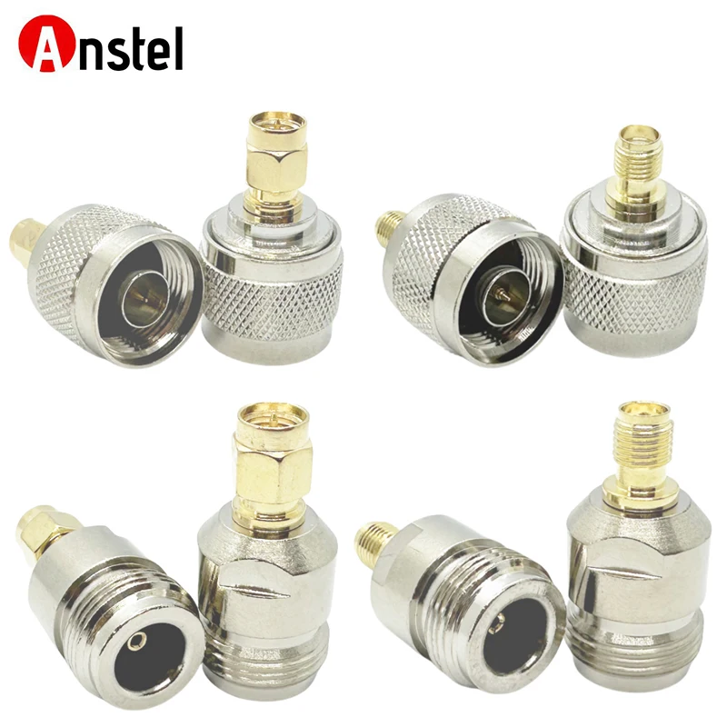 RF Coaxial Connector Cabo de antena de rádio, SMA para N Adapter Kit, macho para fêmea para SMA fêmea para N