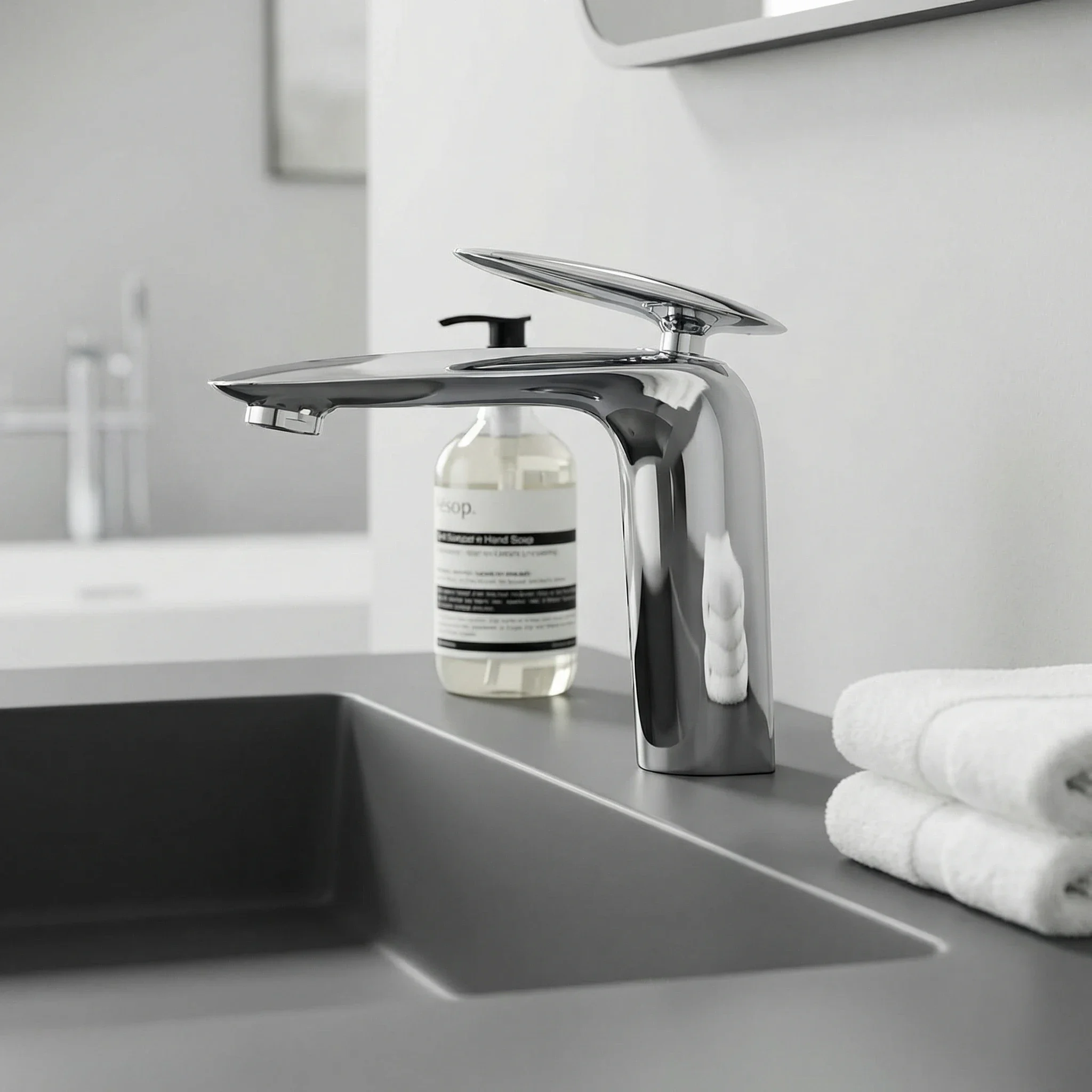 Bathroom faucet Pure copper basin Taps Button icicle water outlet hot and cold under the counter basin Toilet taps