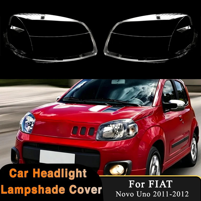 Para FIAT Novo Uno 2011-2012: Nova Lente Transparente de Substituição para Farol Automotivo (Capa/Cobertura de Farol)