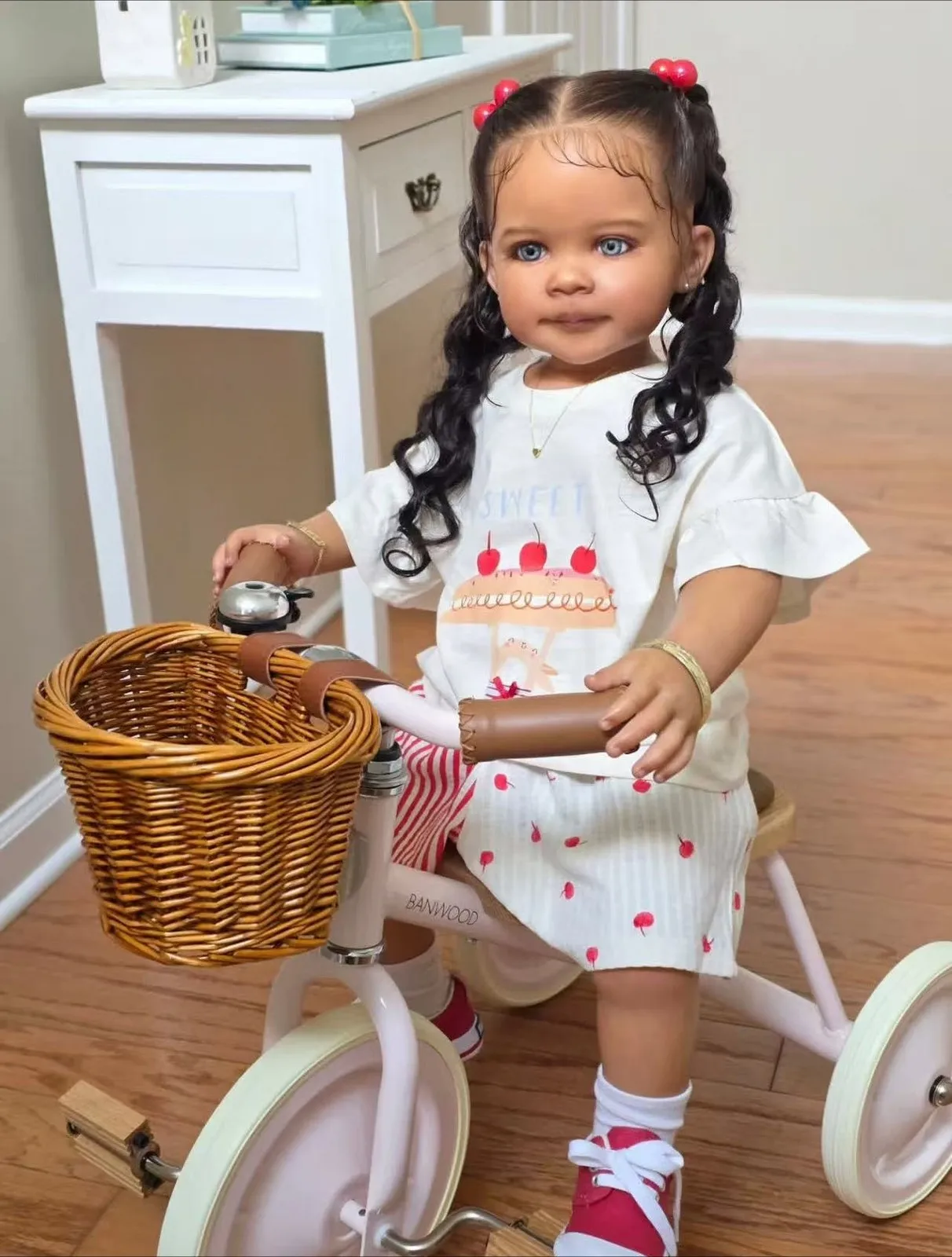30in ZIVA Tanned Skin Complexion Painted Pretty Girl Reborn Baby Doll Toddler Lifelike Collection