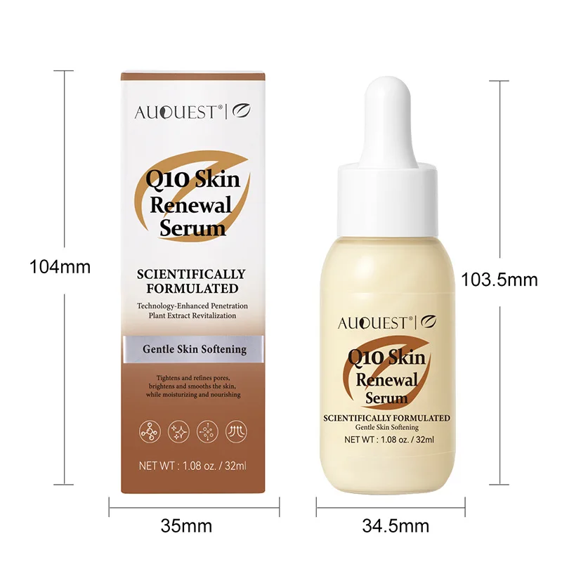 مصل تنشيط الوجه Q10، يرطب ويضيء بشكل مكثف للبشرة المشعة والشبابية، جوهر مضاد للشيخوخة