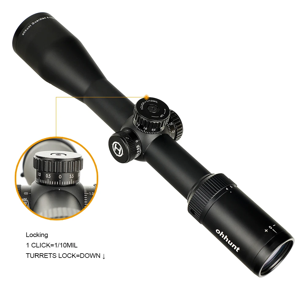 Shipping from Russia ohhunt Guardian 4-14X44 SF Scope Second Focal Plane Mil-dot Reticle Tactical Hunting scope