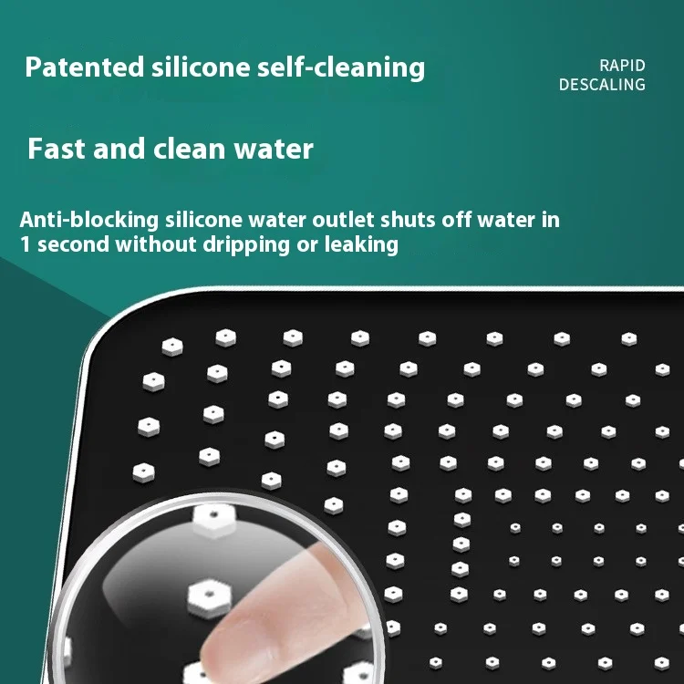 High-Pressure Rainfall Shower Head Set | Large Overhead Spray + Handheld | Boosted Water Flow for Home Bathing