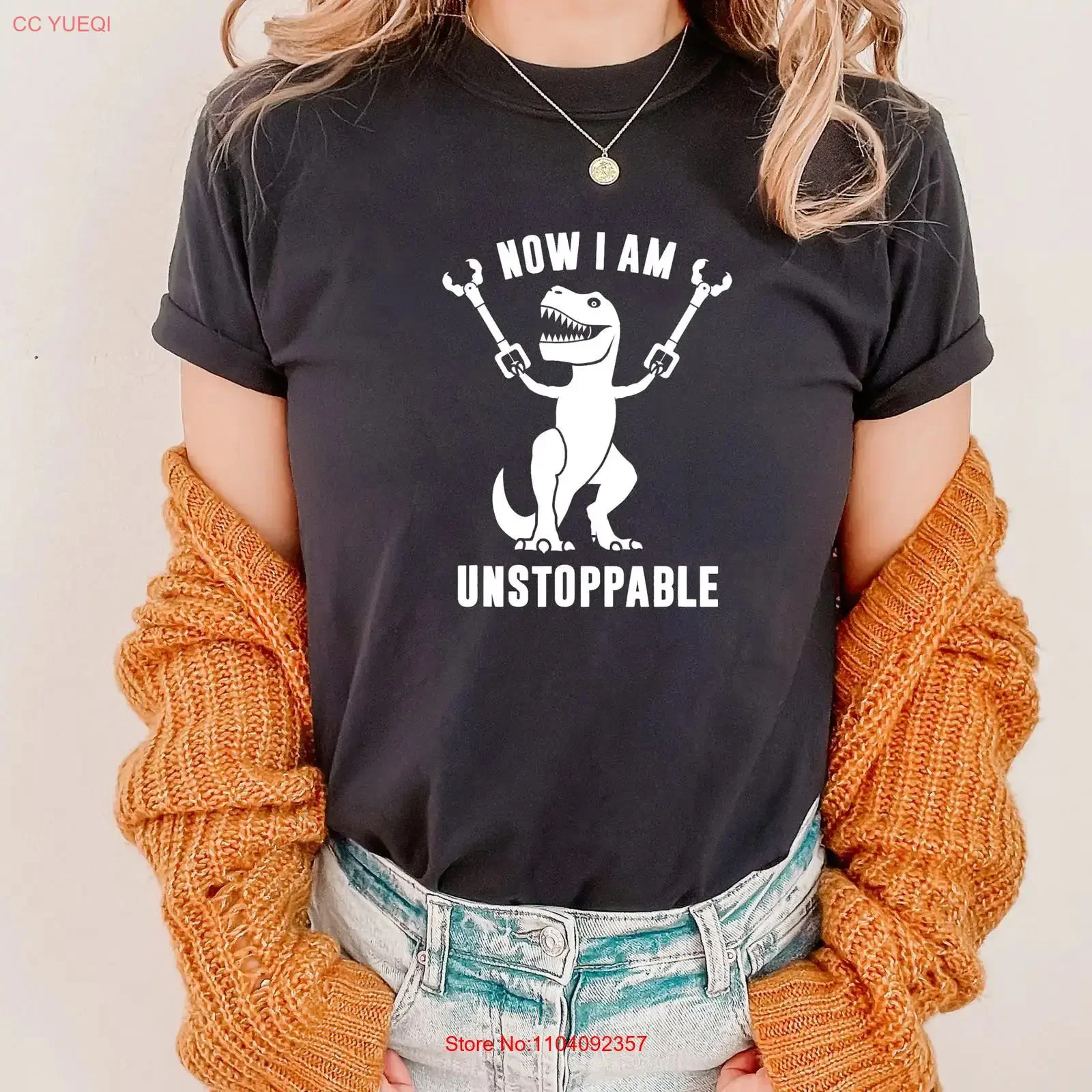 Camiseta TRex Unstoppable Softstyle con divertidas garras de dinosaurio, ropa de diseñador vintage lavada, informal, versátil, unisex, a la moda