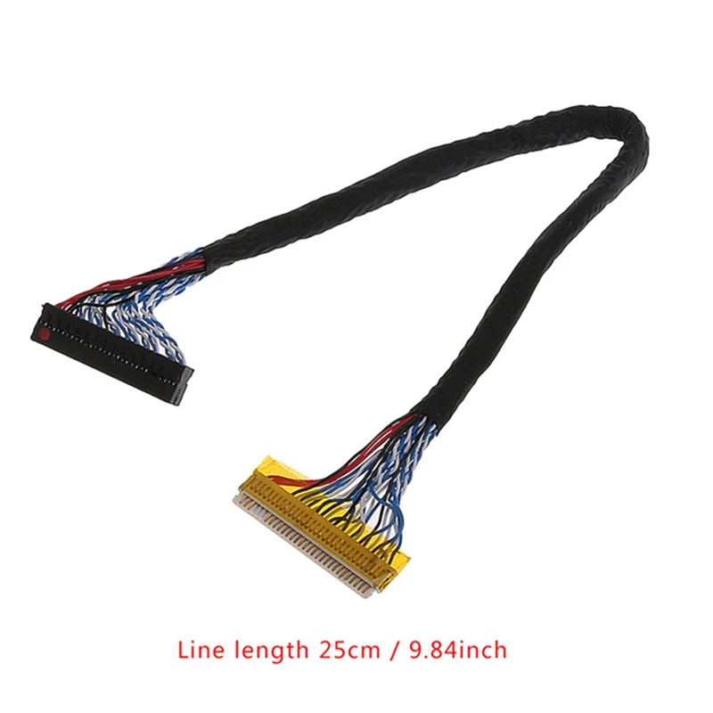 LVDS Cable FIX-30 Pin 2ch For 17-26inch LCD/LED Panel Controller 25cm Dropship