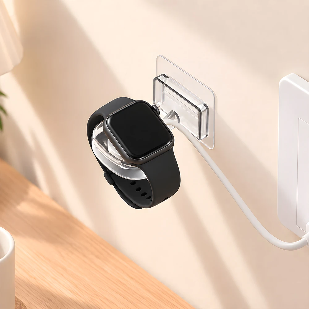 Wall Mounted Watch Charging Stand, Watch Display Storage Rack Multifunctional Watch Holder, for Charging and Organizing Watches