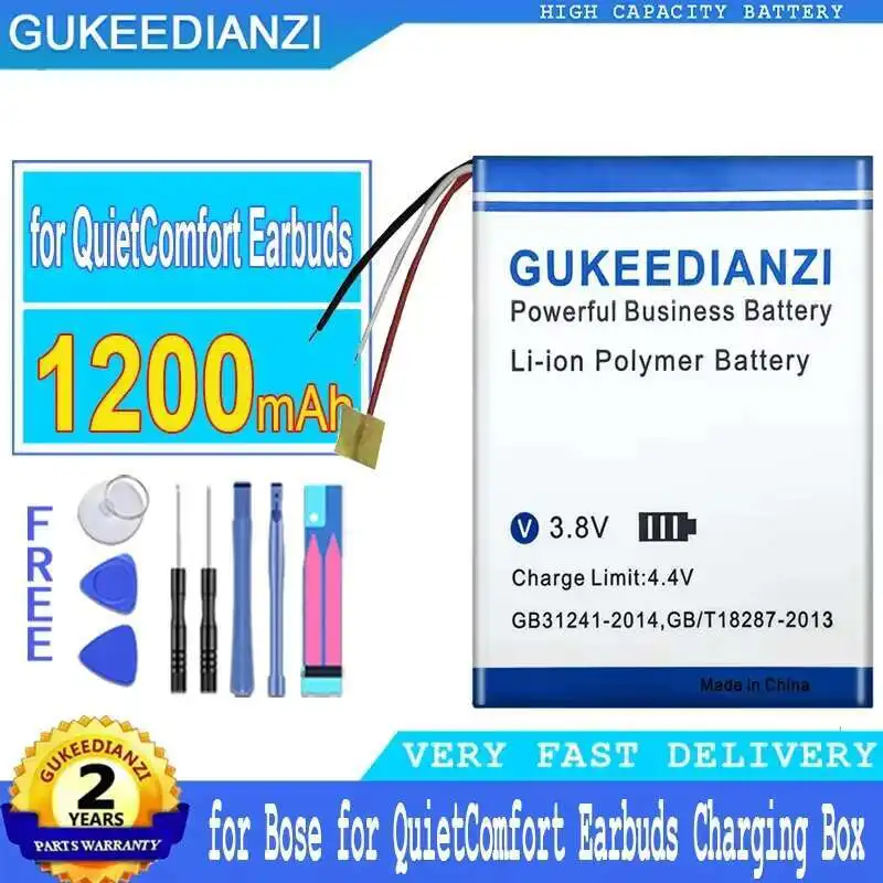 

Долговечная работа для наушников Bose Quietcomfort, гарнитуры и зарядного устройства 762936, 3-линейный аккумулятор для наушников 1200 мАч