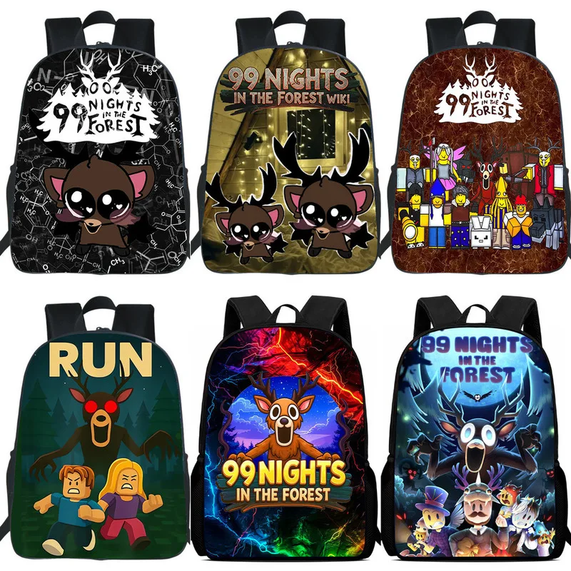 99 Nights In The Forest Deer Students Backpack 99 Nights Elementary And Middle School Students Schoolbag Cartoon Backpack