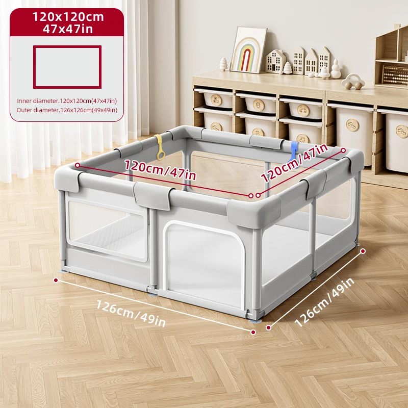 Grote Babybox voor Kinderen met Schuimbeschermer Babyspeeltuin voor 0 ~ 6 Jaar Oude Kinderen Ballenbak Box Indoor Baby Veiligheid F