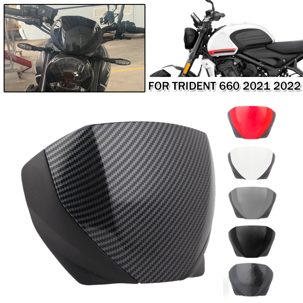 

Motorcycle Front Screen Lens Windshield Flyscreen Fairing Windscreen For TRIDENT 660 For Trident 660 2021 2022 Airflow Deflector