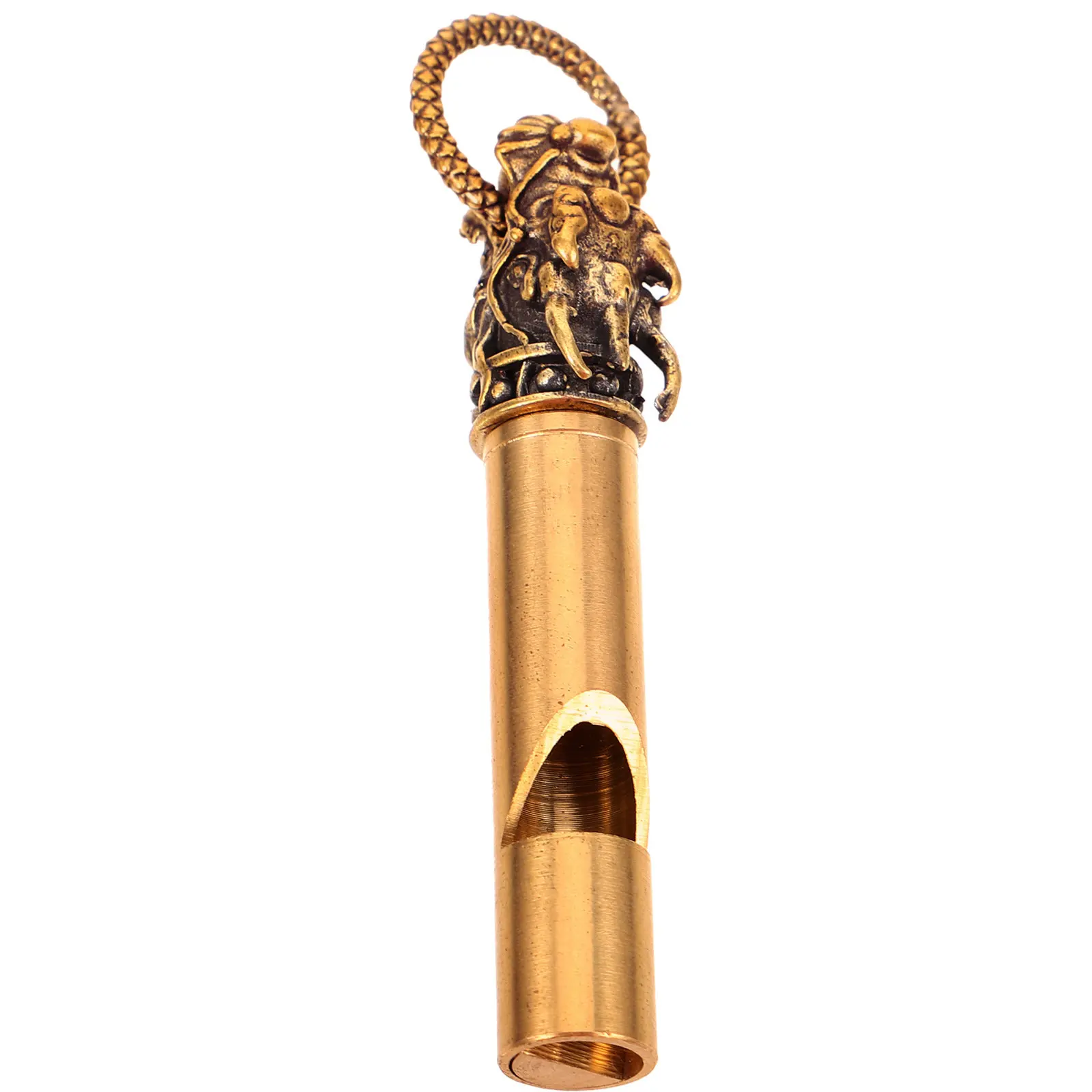 

Copper Whistle Animal Head Design Mini Adorable Pendant Loud Crisp Sound Emergency Survival Whistle for Hiking Camping Outdoor