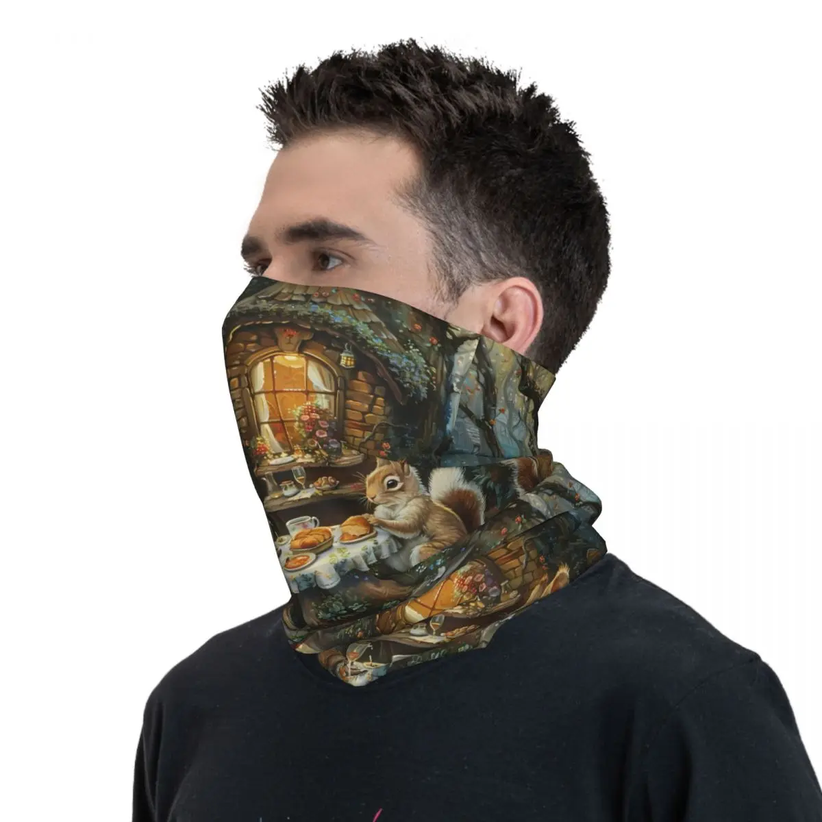 Eekhoorn Sjaal Halsdoek Hals Gezichtsmasker Polyester