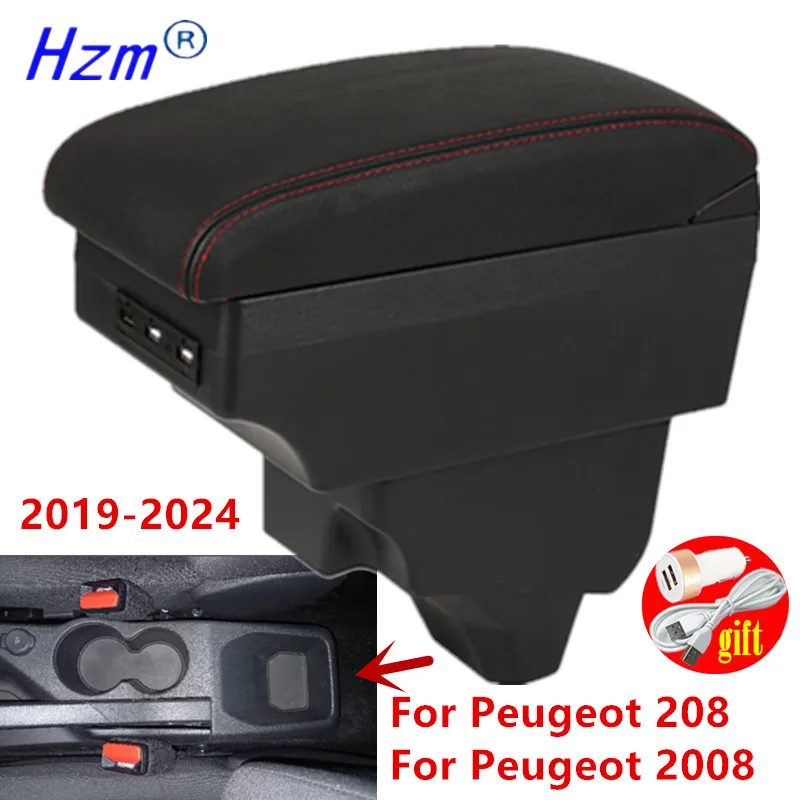 

Central Storage box For Peugeot 208 Armrest Box For Peugeot 2008 Car Armrest 2019-2025 Dedicated Retrofit Car Accessories