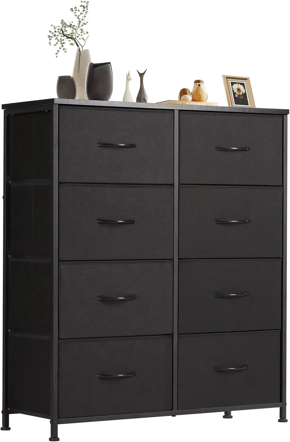 

Sweetcrispy Dresser for Bedroom with 8 Fabric Drawers, Tall Chest Storage Tower, Organizer Units for Clothing Closet, Kidsroom