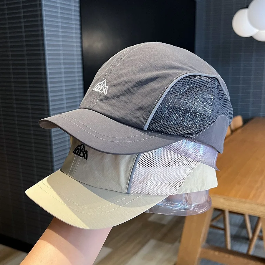 

Summer retro quick-drying thin mesh breathable cap women's short-brimmed baseball cap men's tide