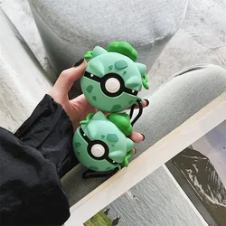 Pokemon Ball Green Frog For Airpods Case,Shockproof Protective Earphone Anime Cover For Airpods Pro/Airpods 1/2/3 Case Funda Kid