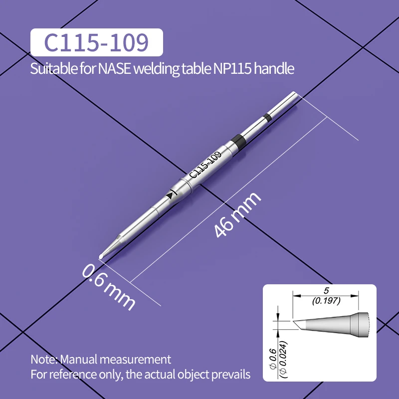 C115 Soldering Iron Tip C115-105/125/117/113/114/112/109/127/101/110/120/107 for JBC Soldering Station Precision Repair SMD PCB image 3