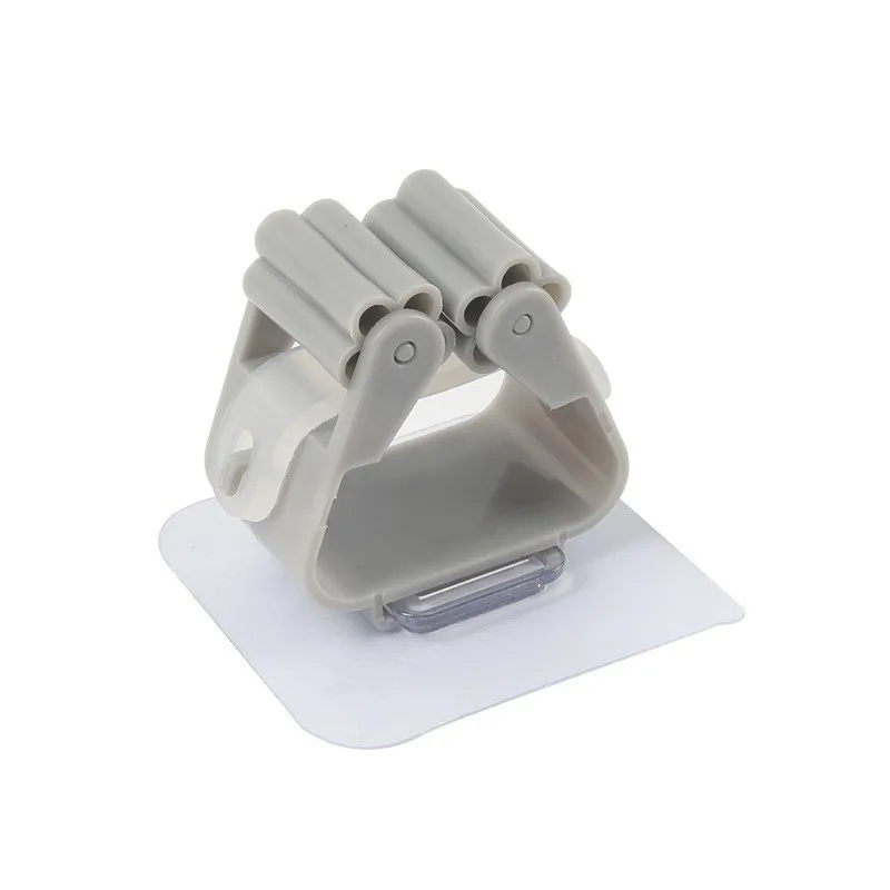 No Punching and No Marking Mop Clip Wall Hanging Mop Broom Hook Fixed Mop Rack Storage Viscose Mop Wall Hanging Clip - view 6
