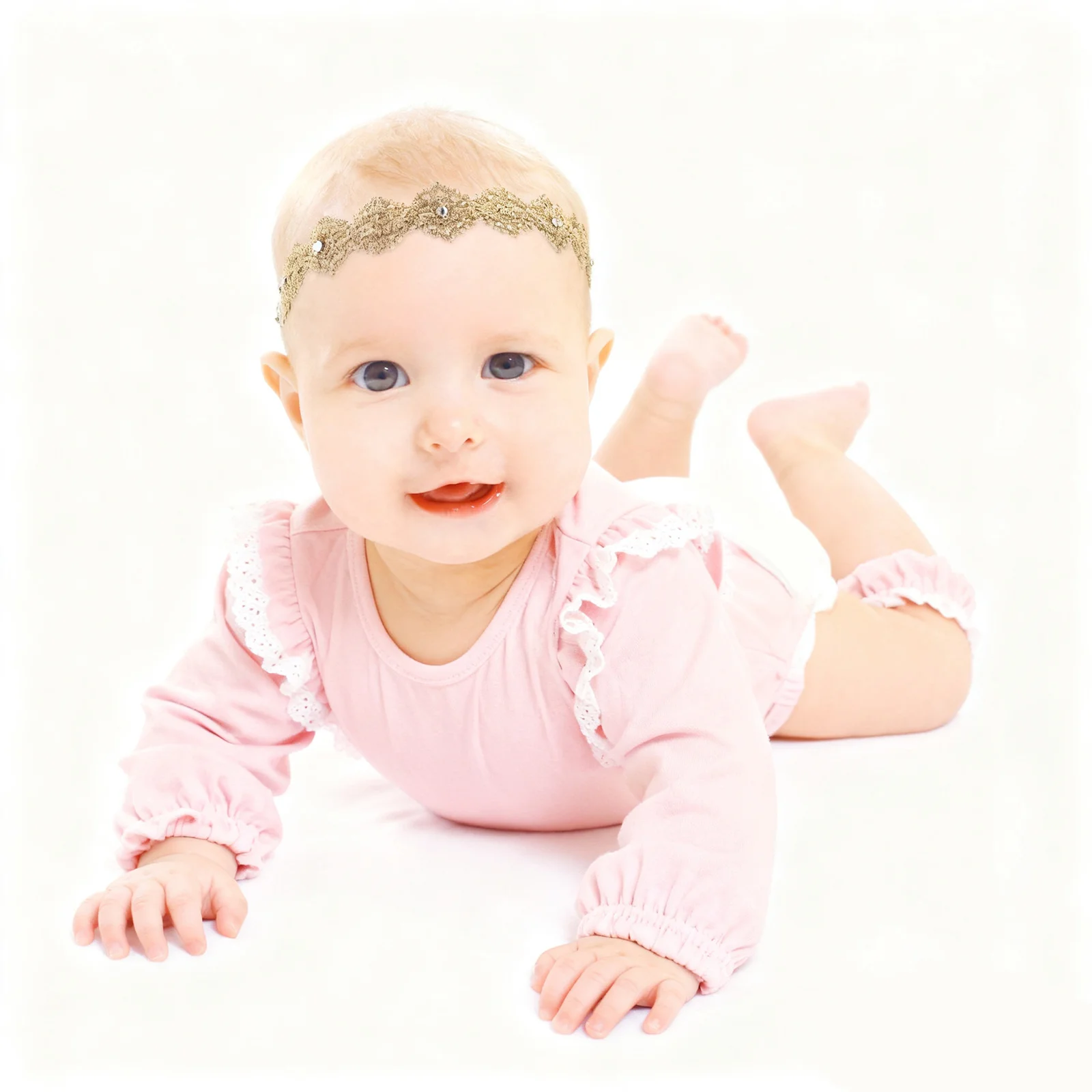 

2Pcs Toddler Cloth Flower Hairbands Baby Girls Decorative Headwear Cute Photo Prop Party Hair Accessory Toddler Cloth Hairband