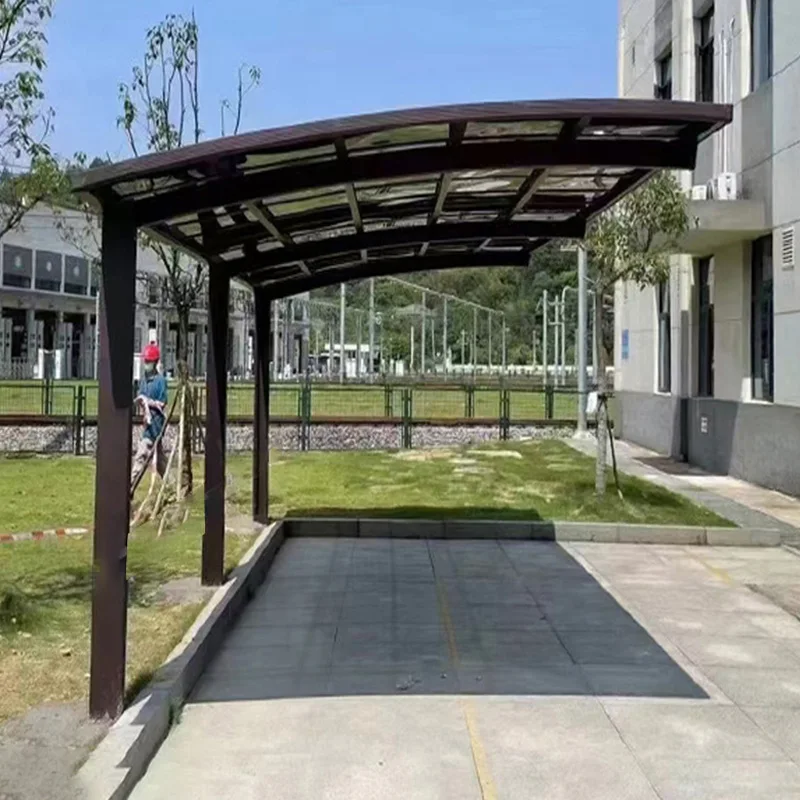 مظلة خارجية من سبائك الألومنيوم ، حديقة شرفة منزل فيلا ، مظلة شمسية حديثة مخصصة لوقوف السيارات ، عريشة فناء ، مرآب المظلة