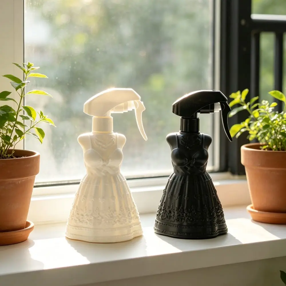 Exquisite Carved Artistic Spray Bottle Press-Type Fine Mist Sprinkler Kettle Reusable Light Luxury Garden Watering Can Cleaning