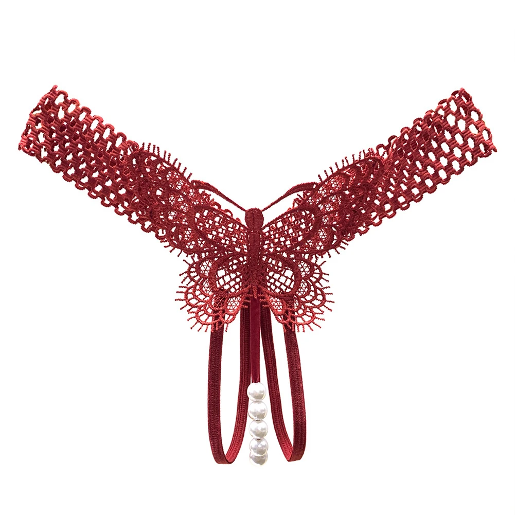 

Women Sexy Panties Enchanting Women's Thongs with Seamless Design Temptation Thong and Hollow Out Beaded Briefs