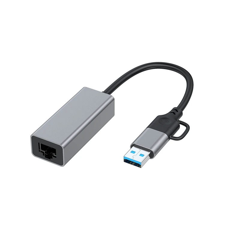 

USB Type C To RJ45 Wired Network Card External Wired USB 3.0 To Ethernet Adapter For Laptop PC