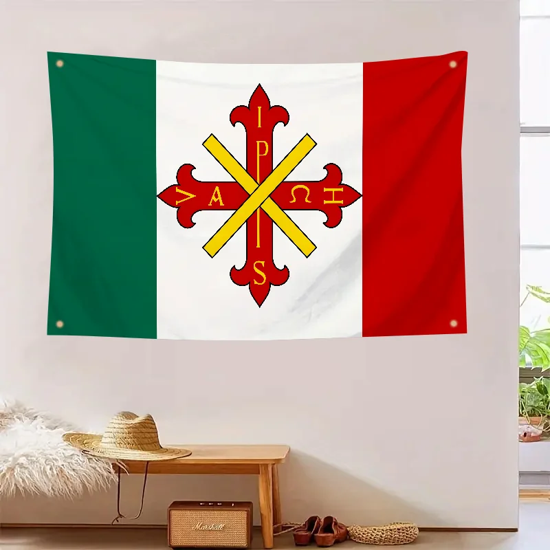 1PC Italia Bandiera militare Bandiere da officina Decorazione della stanza Bandiera Decorazioni per esterni Bandiere per camere Bandiera a quattro fori