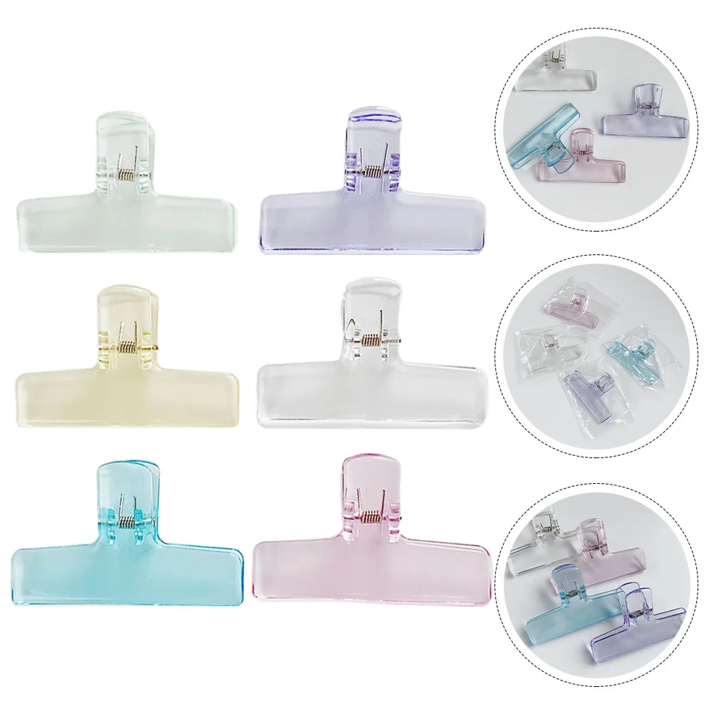 Plastic Binder Bulldog Clips Clear Paper Clips File Document Clips Receipt Clip Check Clips Chip Bag Clips Paper Clamps