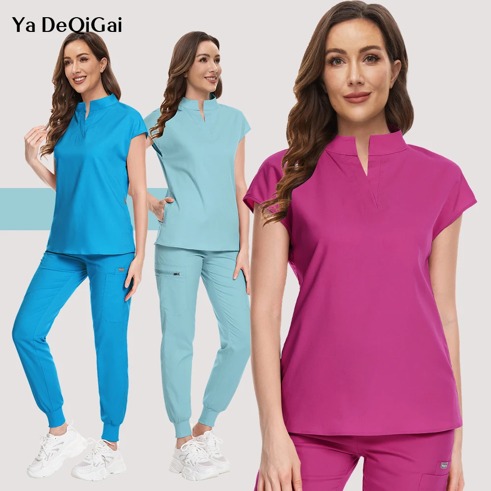 Hospital Doctor Nurse Uniforms Medical Surgical Uniforms Women Jogger Set Operating Room Accessories Mens Lab Workwear New Scrub